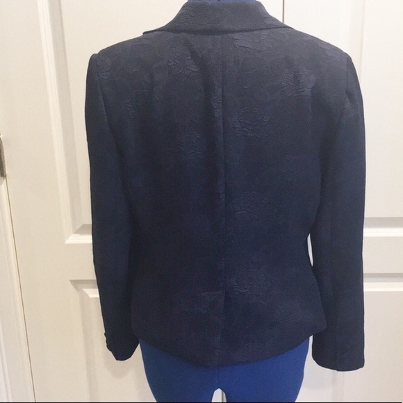 Stanley Blacker 14P dark navy brocade blaz… - Picture 2 of 4